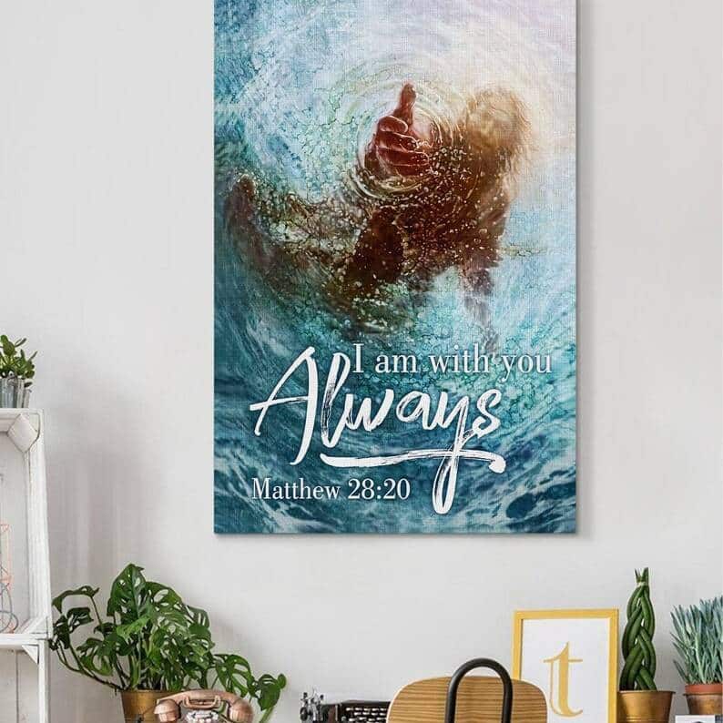 Christian Jesus I Am With You Always Canvas Print Christian Jesus I Am With You Always Canvas Print