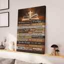 Christian Jesus Bible With Cross Be Still And Know That I Am God Canvas Print