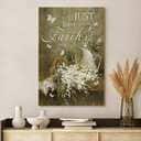 Christian Jesus Baby Flower Just Have Faith Canvas Print Christian Jesus Baby Flower Just Have Faith Canvas Print