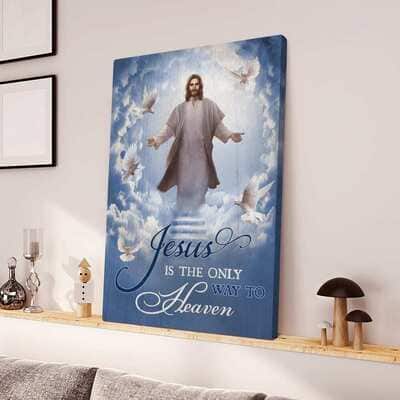 Christian Into The Hand Of Jesus Is The Only Way To Heaven Canvas Print