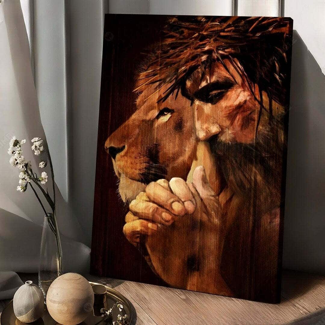 Knight Of God Lion Of Judah Under The Command Of God Canvas Print Knight Of God Lion Of Judah Under The Command Of God Canvas Print