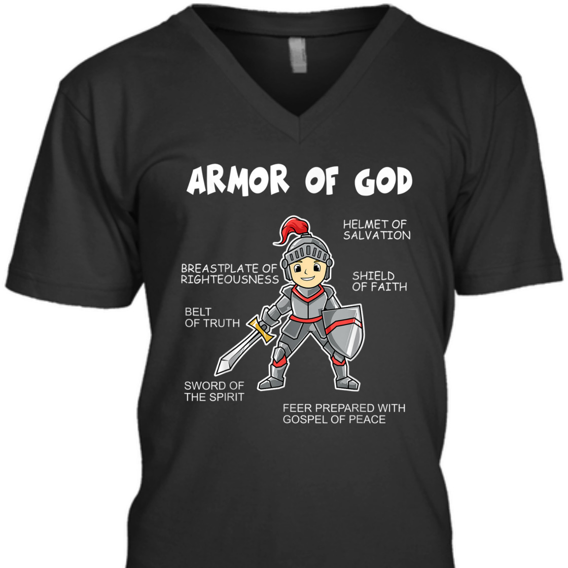Put On The Full Armor Of God Cute Christian Religious Gift T-Shirt Put On The Full Armor Of God Cute Christian Religious Gift T-Shirt