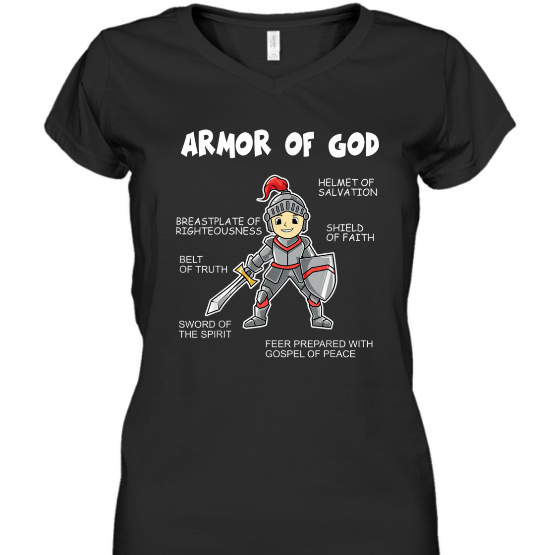 Put On The Full Armor Of God Cute Christian Religious Gift T-Shirt Put On The Full Armor Of God Cute Christian Religious Gift T-Shirt