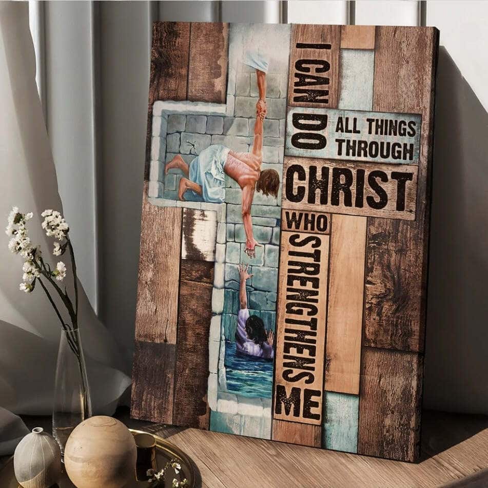 Christian Jesus Take My Hand I Can Do All Things Canvas Print Christian Jesus Take My Hand I Can Do All Things Canvas Print