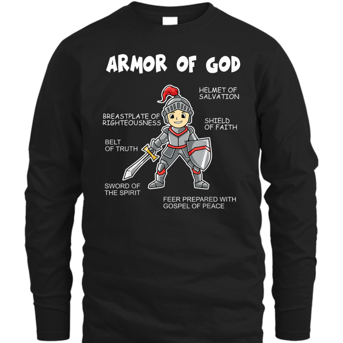 Put On The Full Armor Of God Cute Christian Religious Gift T-Shirt Put On The Full Armor Of God Cute Christian Religious Gift T-Shirt