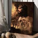 Lion Of Jesus The Sacrifice Of Jesus Canvas Print