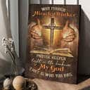 Jesus Pray For Healing Way Maker Miracle Worker Canvas Print