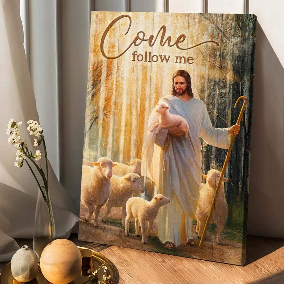 Christian Jesus Lambs Of God Canvas Print