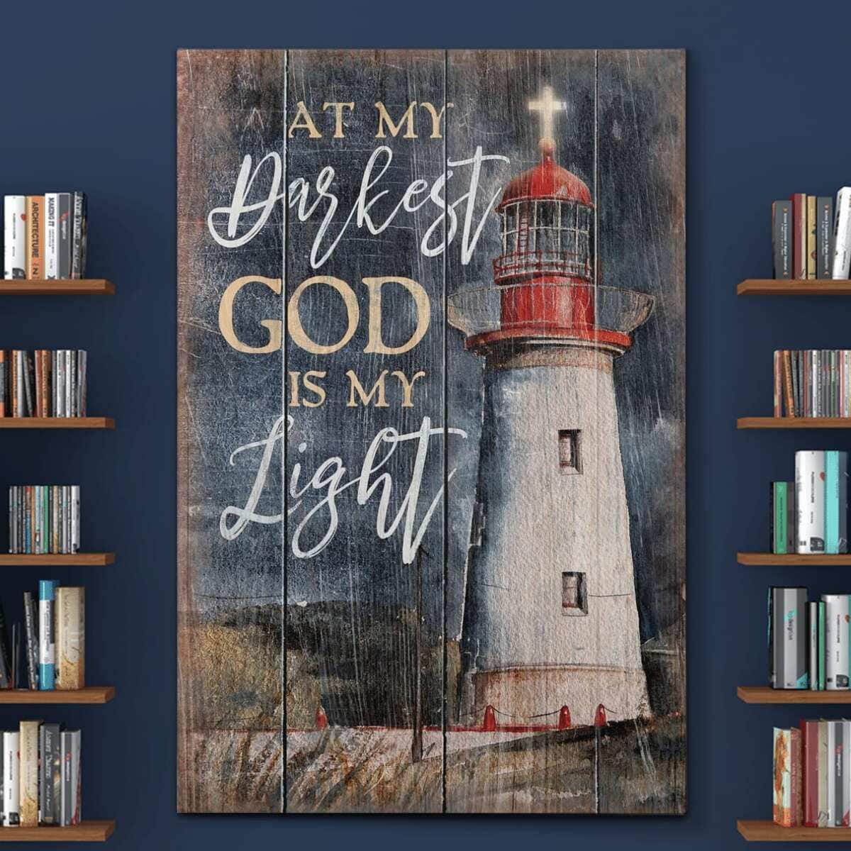 At My Darkest God Is My Light Canvas Print