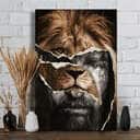 The Strength Of Jesus Lion God Canvas Print