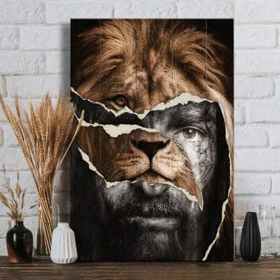 The Strength Of Jesus Lion God Canvas Print