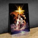 The Lion Of Judah Jesus Reaching Out His Hand Canvas Print