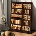 The Lamb Of God Faith Forward All Issues To Heaven Canvas Print