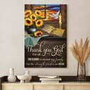 Thank You God For Your Blessings Jesus Canvas Print