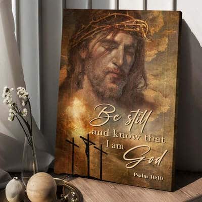 Sky The Rugged Crosses Be Still And Know That I Am God Canvas Print