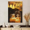 Manger To The Cross Jesus Canvas Print Manger To The Cross Jesus Canvas Print
