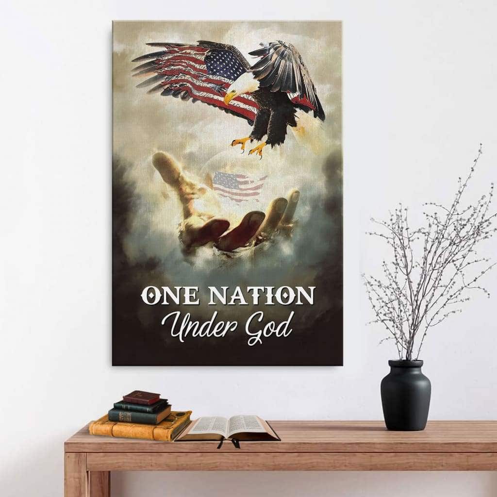 One Nation Under God Christian Canvas Print One Nation Under God Christian Canvas Print