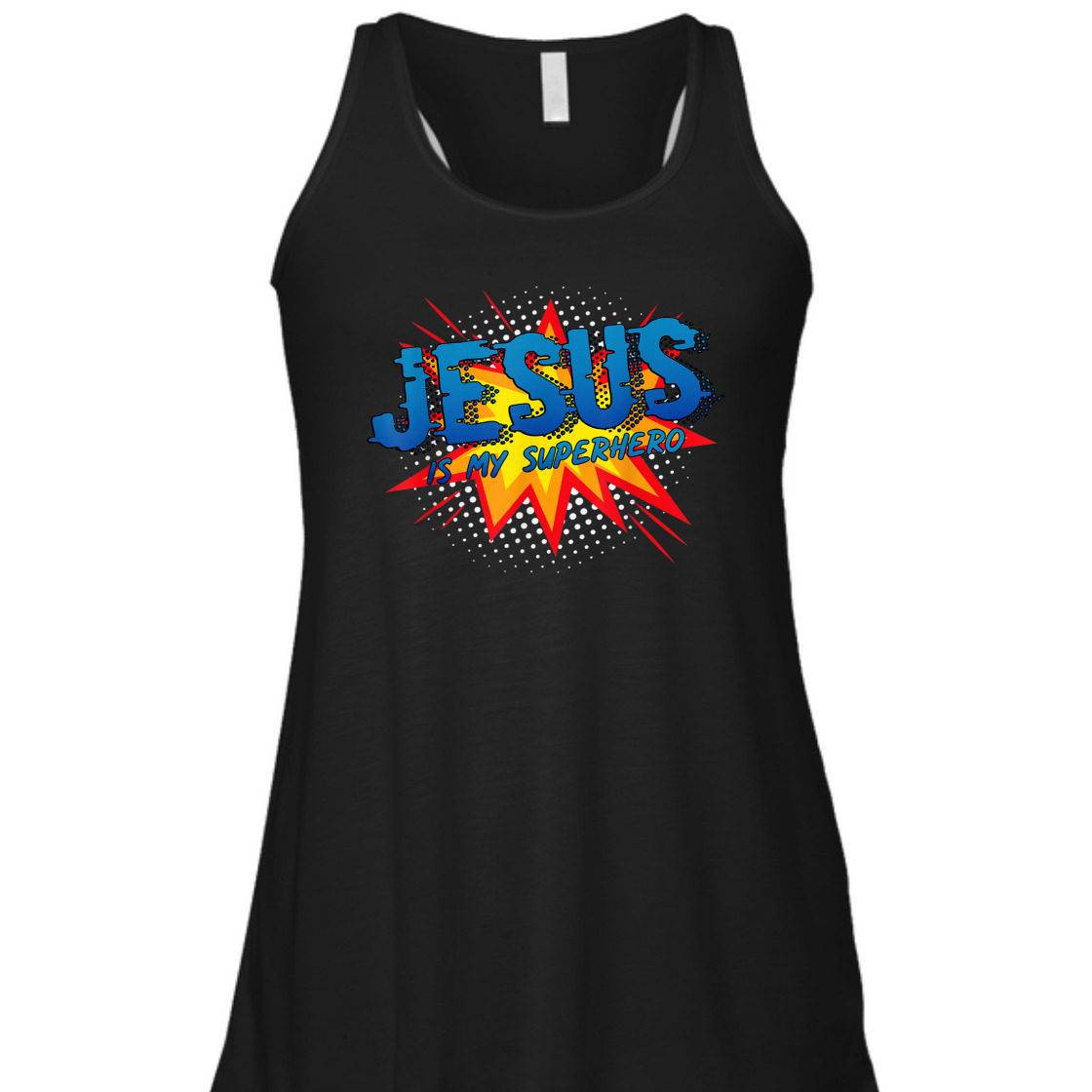 Jesus Is My Superhero Comic Style Funny Christian T-Shirt Jesus Is My Superhero Comic Style Funny Christian T-Shirt