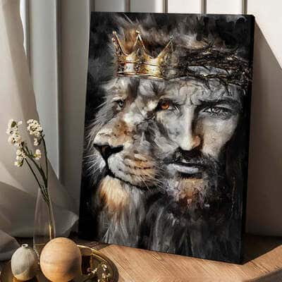 Christian Religious Lion Of Judah Jesus Canvas Print