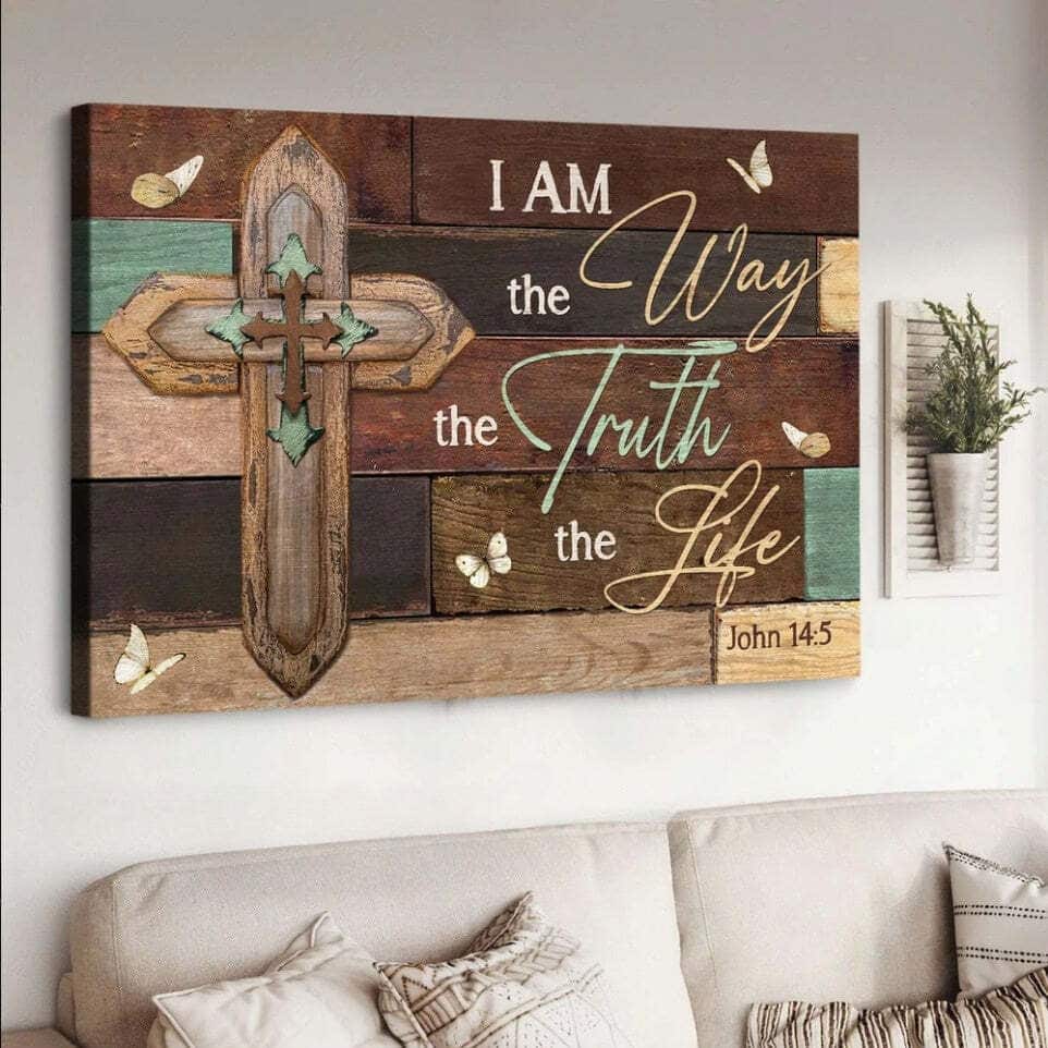 Christian I Am The Way The Truth The Life Canvas Wall Art Christian I Am The Way The Truth The Life Canvas Wall Art