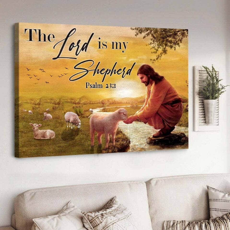 Christian The Lord Is My Shepherd Canvas Wall Art Christian The Lord Is My Shepherd Canvas Wall Art