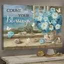 Christian Jesus Count Your Blessings Canvas Wall Art Christian Jesus Count Your Blessings Canvas Wall Art