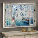 Christian Jesus Walking On The Water Be Still And Know That I Am God Canvas Wall Art Christian Jesus Walking On The Water Be Still And Know That I Am God Canvas Wall Art