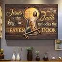 Vintage Christian Jesus Is The Key To Heaven Canvas Wall Art Vintage Christian Jesus Is The Key To Heaven Canvas Wall Art