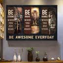 Christian Jesus Be Awesome Everyday Canvas Wall Art