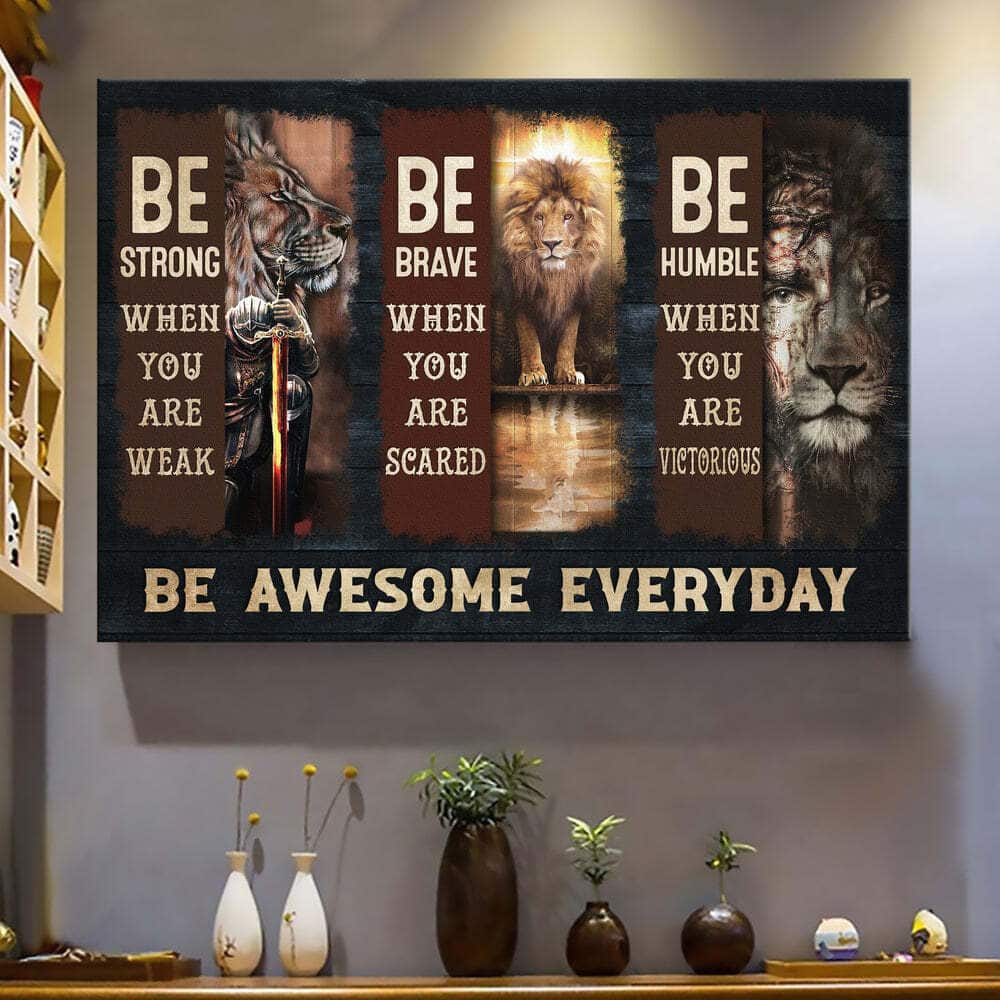 Christian Jesus Be Awesome Everyday Canvas Wall Art Christian Jesus Be Awesome Everyday Canvas Wall Art