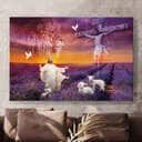 Christian Jesus Cross The Lion Of Judah The Lamb Of God Canvas Wall Art