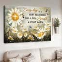 Hummingbird Every Day Is A New Beginning Canvas Wall Art