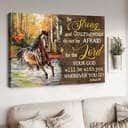 Horse Your God Will Be With You Wherever You Go Canvas Wall Art
