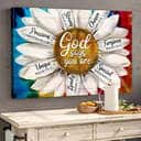God Says You Are Canvas Wall Art Daisy Flower Chosen Forgiven God Says You Are Canvas Wall Art Daisy Flower Chosen Forgiven