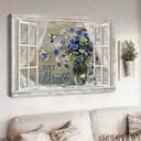 Christian Canvas Wall Art Flower Vase Hummingbird Just Breathe Christian Canvas Wall Art Flower Vase Hummingbird Just Breathe