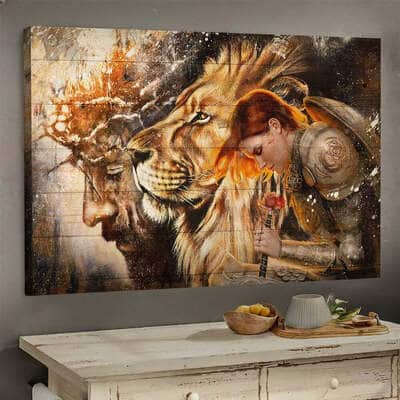 Jesus Lion Of Judah Christian Canvas Wall Art
