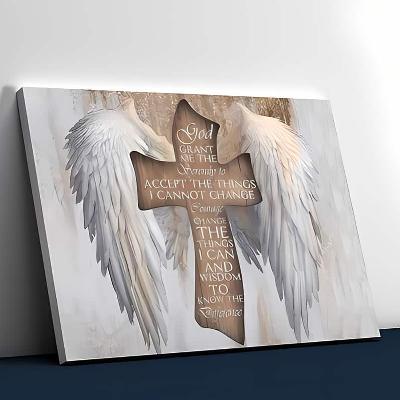 Christian God Grant Me The Serenity To Accept The Things I Cannot Change Canvas Wall Art Christian God Grant Me The Serenity To Accept The Things I Cannot Change Canvas Wall Art