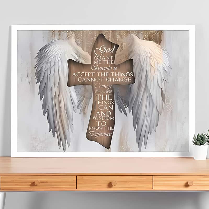 Christian God Grant Me The Serenity To Accept The Things I Cannot Change Canvas Wall Art Christian God Grant Me The Serenity To Accept The Things I Cannot Change Canvas Wall Art