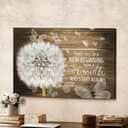 Christian Dandelion Every Day Is A New Beginning Take A Deep Breath Canvas Wall Art