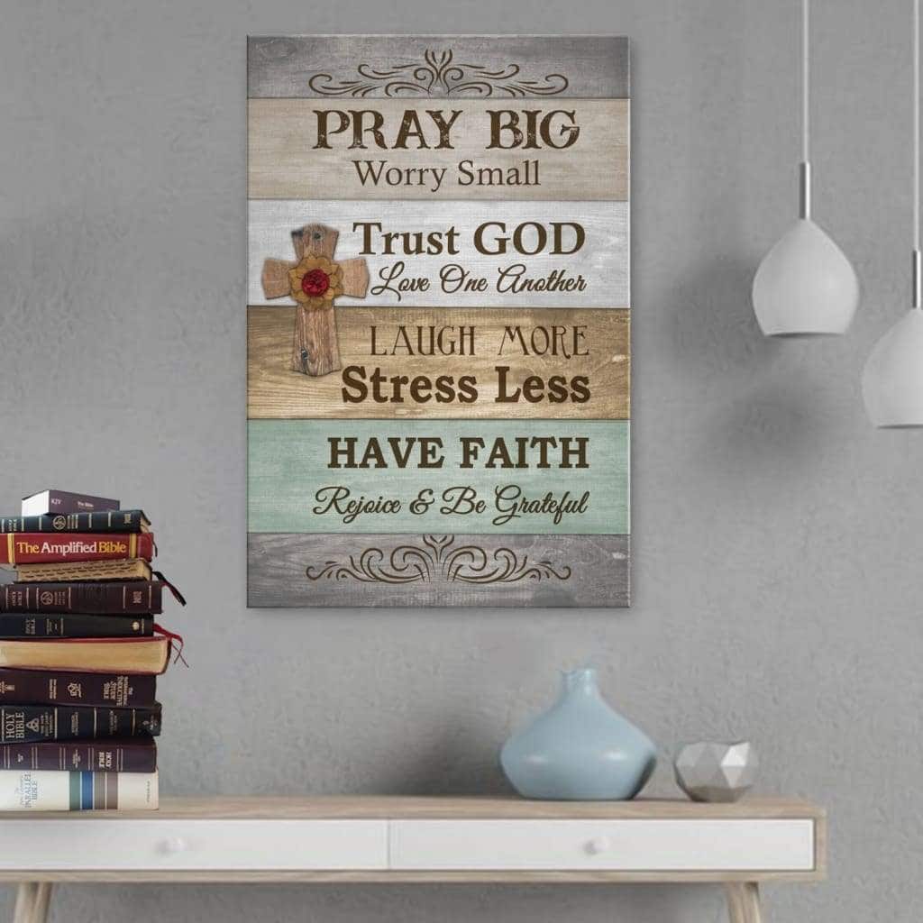 Christian Canvas Wall Art Trust God Love One Another