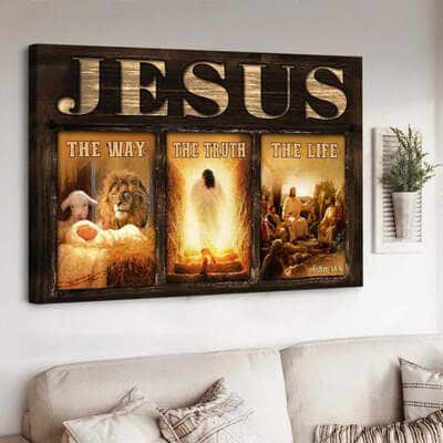 Christian Canvas Wall Art The Life Of Jesus The Way The Truth