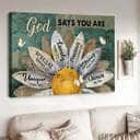 Christian God Says You Are Canvas Wall Art Unique Christian God Says You Are Canvas Wall Art Unique