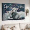 Jesus God Gave Me You Canvas Wall Art