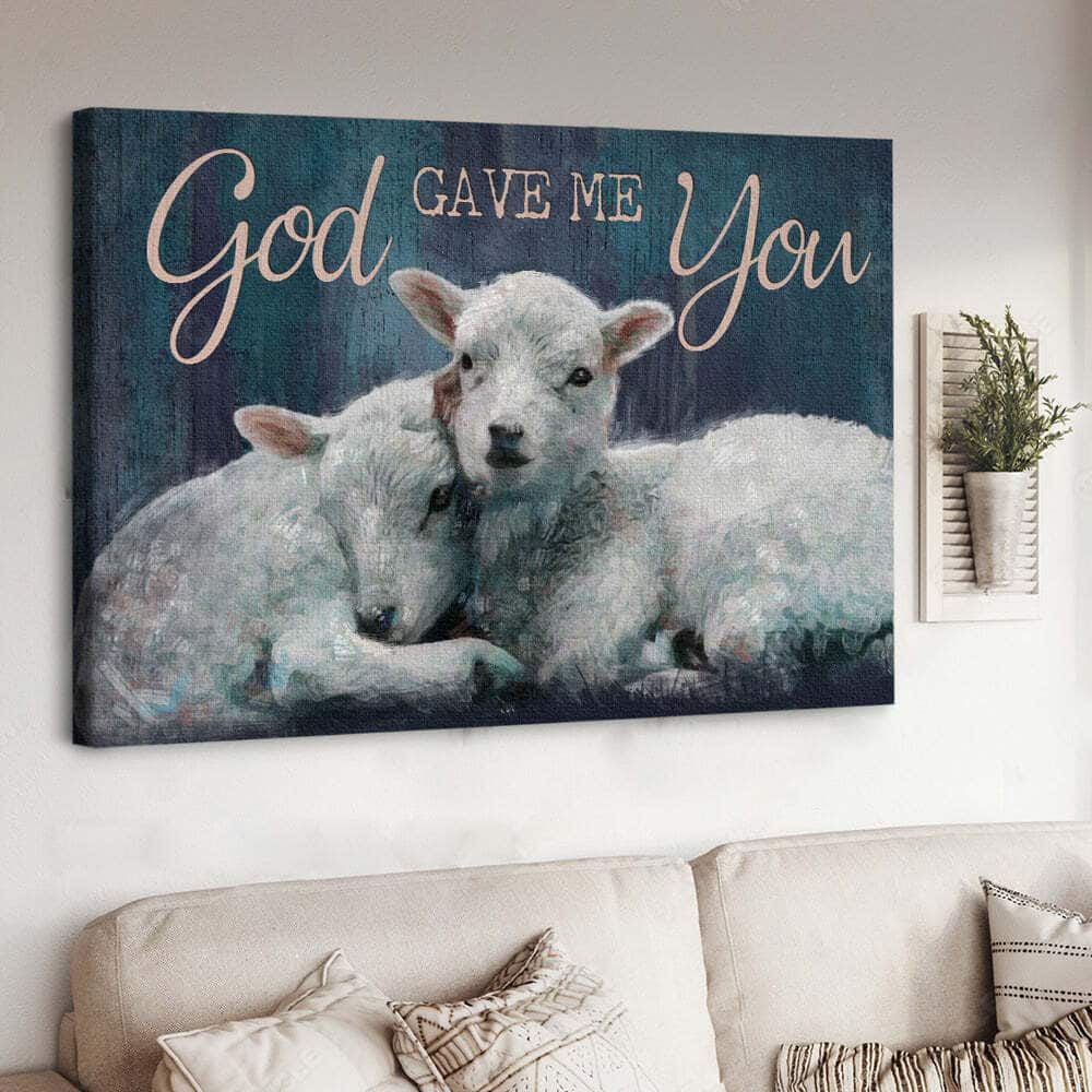 Jesus God Gave Me You Canvas Wall Art Jesus God Gave Me You Canvas Wall Art