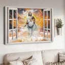 Christian Canvas Wall Art Jesus Saving Life Pretty Girl Christian Canvas Wall Art Jesus Saving Life Pretty Girl
