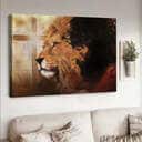 Christian Canvas Wall Art Lion Jesus Pray For Healing Christian Canvas Wall Art Lion Jesus Pray For Healing