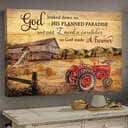 Christian Canvas Wall Art So God Made A Farmer