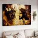 Christian Canvas Wall Art Lion Of Judah Faith Fear Jesus