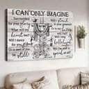 Christian I Can Only Imagine Canvas Wall Art Cross Will I Be Able To Speak At All