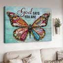 Christian God Says You Are Canvas Wall Art Butterfly Christian God Says You Are Canvas Wall Art Butterfly